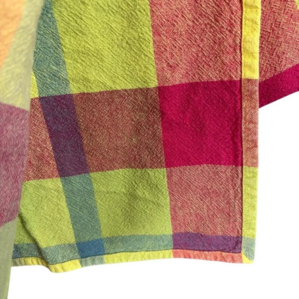 Lot 3 Plaid Tablecloths Round Rectangle Multicolor Cottage Farmhouse Table Linen